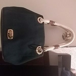 Michael Kors blue hobo bag